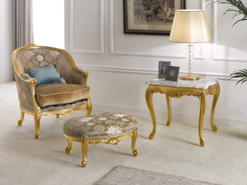 35TH ANNIVERSARY SE 8313 - Upholstered fabric footstool by SCAPPINI & C - view 3